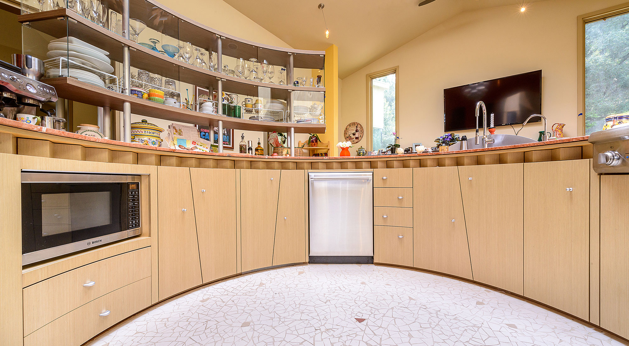 Custom woodwork — Sonoma wine country residence